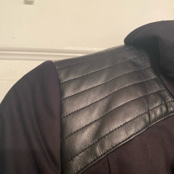 SOLD Mackage Trench Coat with Leather Trim - Picture 14 of 16